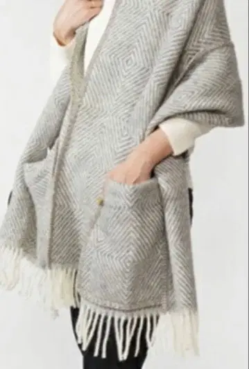 라푸안칸크리 MARIA 포켓 숄 그레이