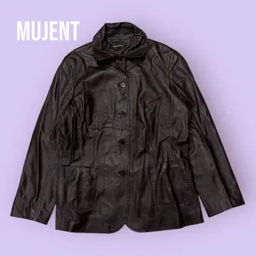 무젠트 브라운 버튼 자켓 LL 사이즈 양가죽 S1103