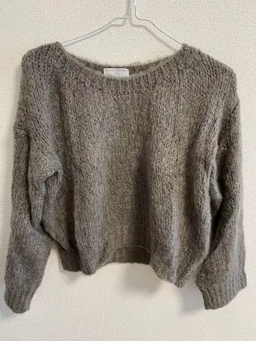 TRICOTS JEAN MARC 그레이 니트 스웨터