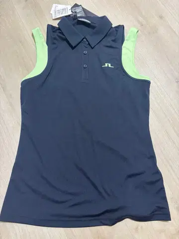 J.Lindeberg 네이비 그린 피케 셔츠