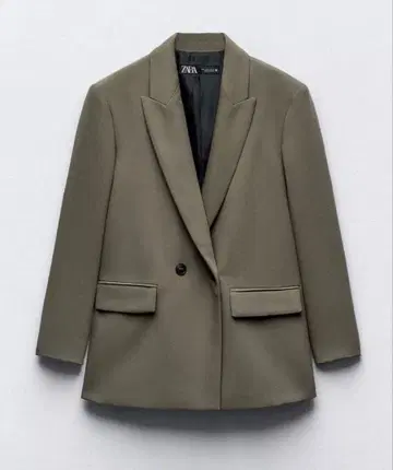 ZARA 오버사이즈 블레이저 카키 L