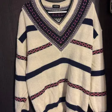 RIO BROTHERS 스트라이프 V넥 니트