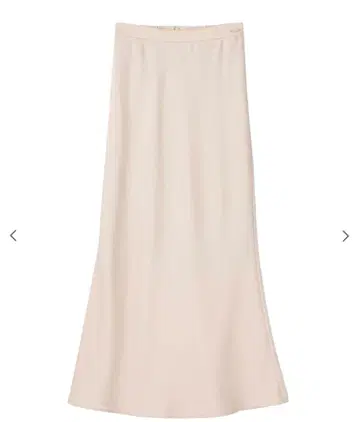 새틴 바이아스 스커트 베이지 M 사이즈