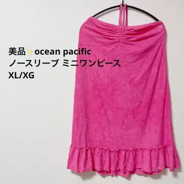 새상품급 ocean pacific 핑크 슬리브리스 미니 원피스 XL/XG