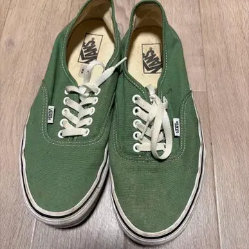 Vans 그린 컬러 캔버스 스니커즈