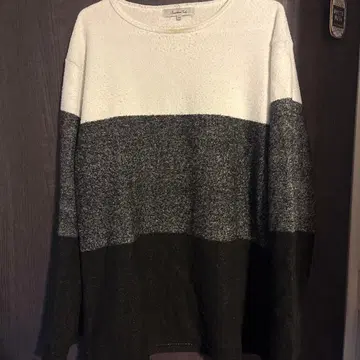 Creation Cube 보더 니트 LL 사이즈