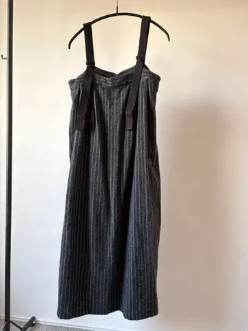 vent blanc  스트라이프 서스펜더 원피스