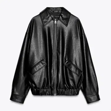 ZARA 가죽 느낌 오버 사이즈 자켓 S