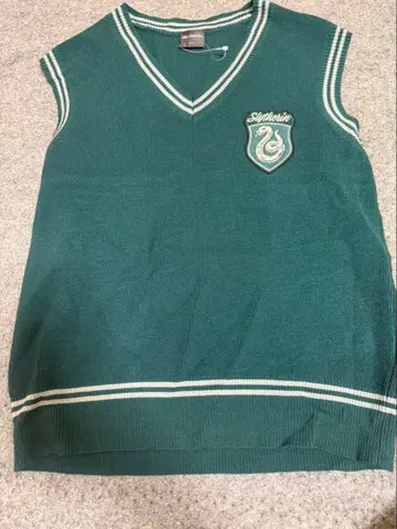 슬리데린 니트 베스트 그린