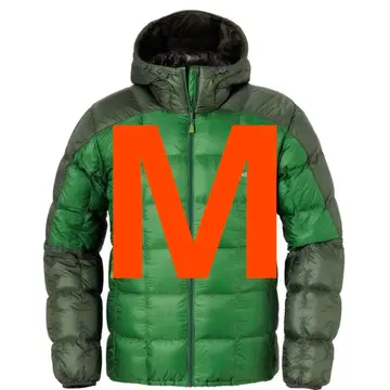 몽벨 스페리오 다운 후드티 EX800 수납 봉투 포함 M 사이즈 그린