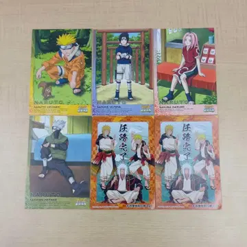 NARUTO 점프 페어 애니메이트 특전 엽서 등 6장
