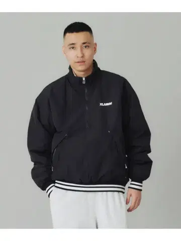[ 새상품급 ] XLARGE 나일론 풀오버 자켓 BLACK M 사이즈