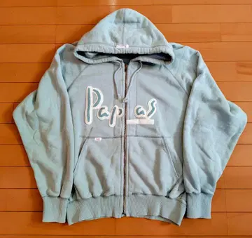 파파스 풀 집업 후드티 라이트 블루 남성용 M