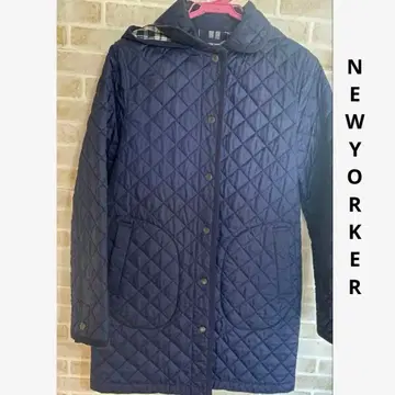 뉴요커 NEWYORKER 네이비 퀼팅 자켓 9호