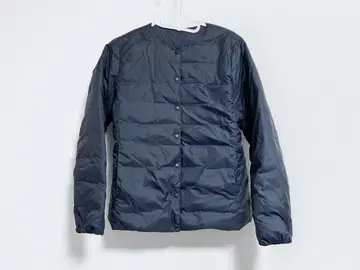 무인양품 노카라 다운 자켓 네이비 여성용 M