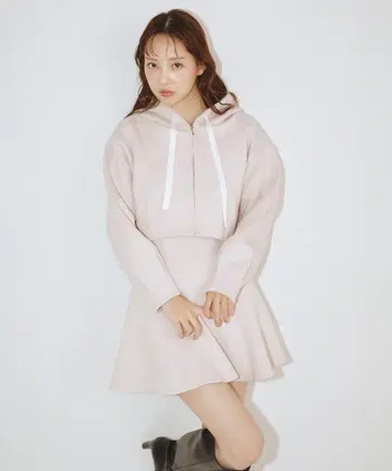 질 바이 질 스튜어트 셋업 후드티 치마바지