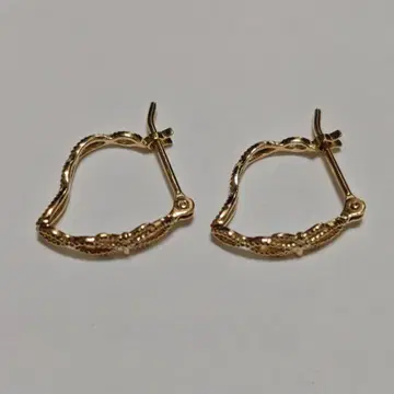 agete K10 후프 귀걸이