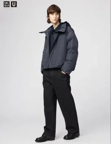 UNIQLO U 와이드 핏 컬러 청바지 29 BLACK