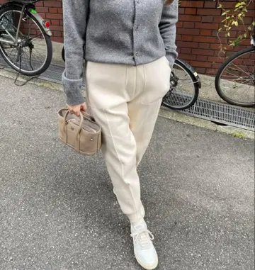 selectshop-K Taperd knit pants(Ivory)