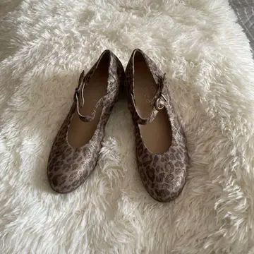 durea 레오파드 무늬 멜리 제인 신발 3 2/1 23cm 상당