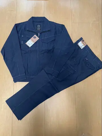 [ 미사용 ] G.GROUND 작업복 상하의 세트 네이비