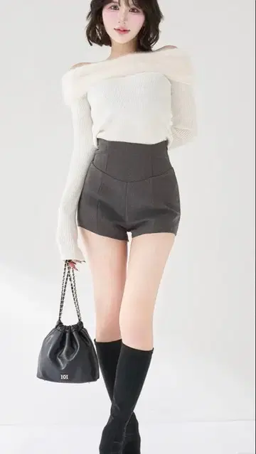 택 포함 새상품 다리치 미실루엣 숏팬츠 Free-L