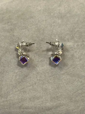 미사용 스와로브스키 귀걸이