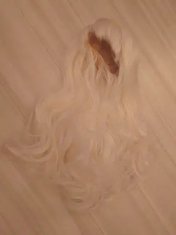 13-14인치 가발 비스크 인형 앤티크 인형 블론드