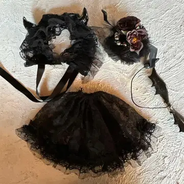 브라이스 아웃핏 작가님 데빌 블랙 코스튬 세트