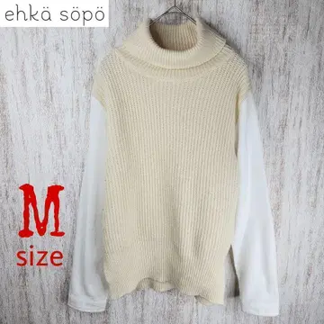 [ 에카 소포 ] 니트 셔츠 레이어드 페미닌 심플 캐주얼 M