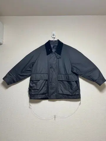 코듀로이 옷깃 박스 실루엣 자켓