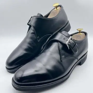 새상품급 리갈 W250 싱글 몽크 스트랩 가죽 신발 26cm 블랙