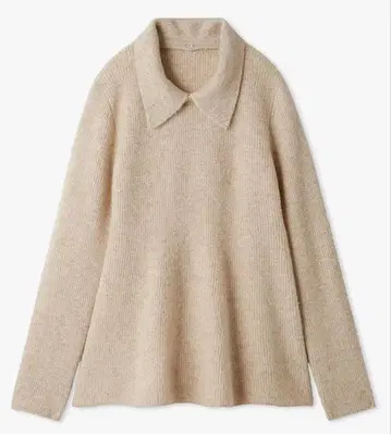 미라 오웬 카라 달린 페플럼 니트 풀오버 0 사이즈 LBEG