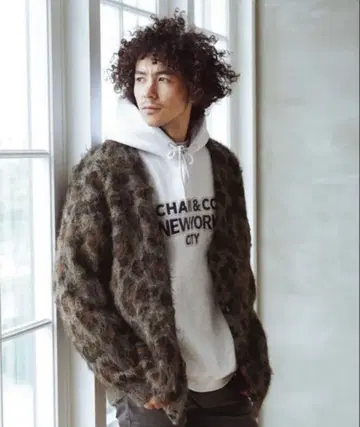 BAYFLOW 레오파드 무늬 가디건