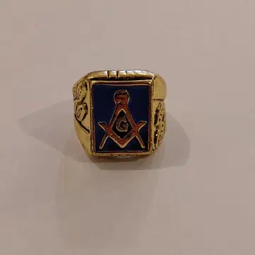 프리메이슨 모티브 반지 액세서리 골드 /Y4315
