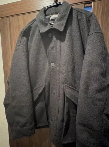 WYM KERSEY MELTON FLIGHT BLOUSON 차콜