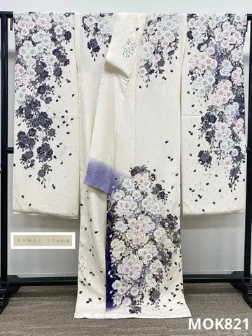 후리소데 가봉 파이널 스테이지 라메 자수 미재단품 팔기 포함 MOK821