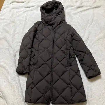 하자품 유니클로 파우더 소프트 다운 자켓 다이아몬드 퀼트 M