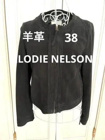 미사용 ELODIE NELSON 양가죽 자켓 블랙 38