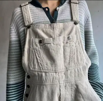 LIMITED jeans 빈티지 아이보리 코듀로이 살로펫