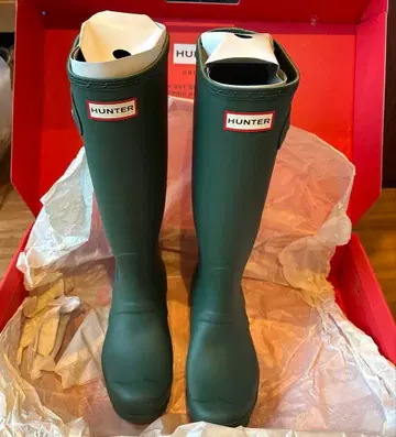 HUNTER 그린 장화
