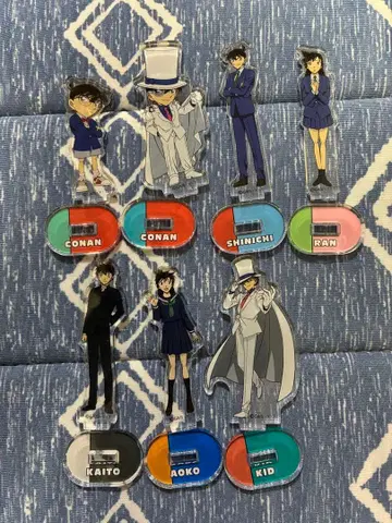 [미사용에 가까움] 명탐정 코난 아크릴 스탠드 8체 세트