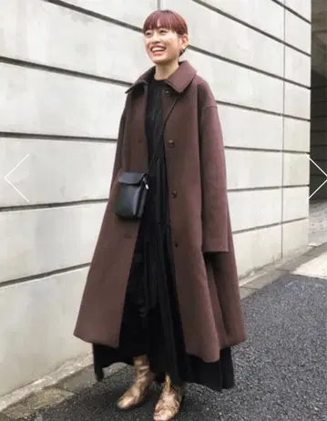 마우지 MOUSSY 백 턱 A 라인 코트