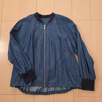 새상품 데님 블루 집업 자켓