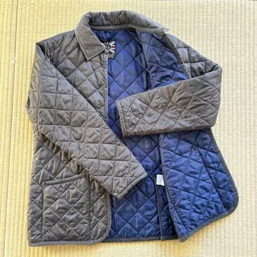 RAVENHAM 그레이 퀼팅 자켓 38