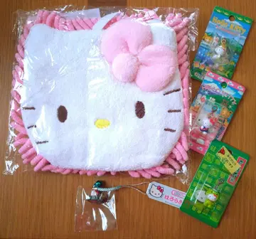 지역 한정 키티 지퍼 마스코트 & 스트랩 & 몹 세트