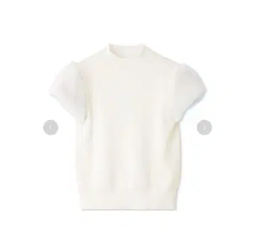 CELFORD 셀포드 실크 블렌드 숏 퍼 슬리브 니트 M