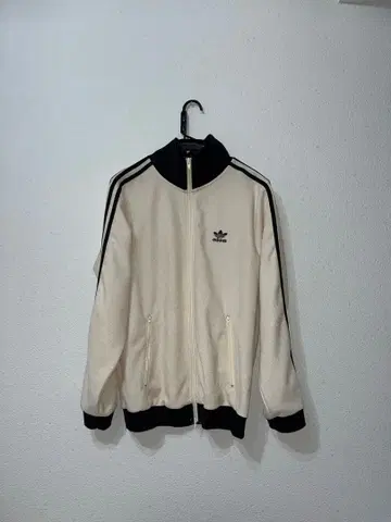 adidas 아디다스 집업 자켓 크림색 저리 상의