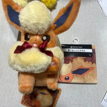 포켓몬 센터 이브이 컬렉션 부스터 봉제 인형 손수건