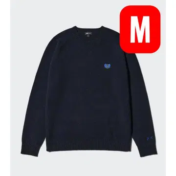 KAWS UNIQLO 콜라보 네이비 스웨터 M 카우스 유니클로 새상품